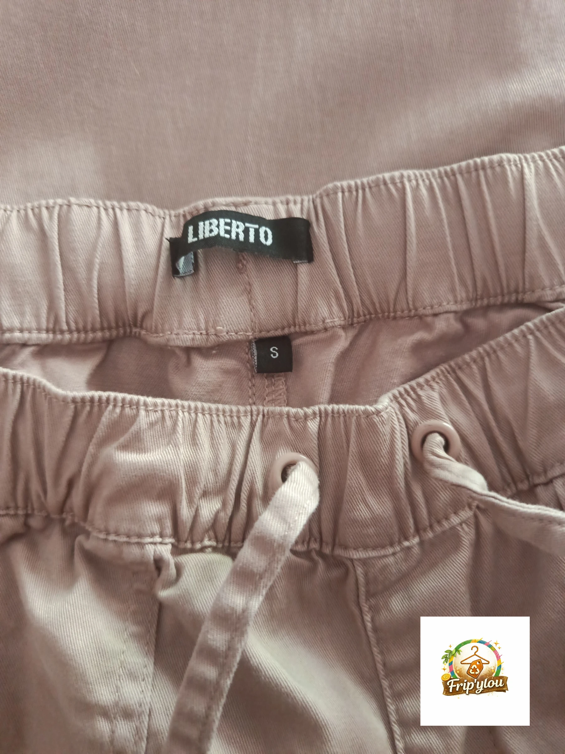 Calça jogging chique Liberto bege rosé – A1746 – photo 2